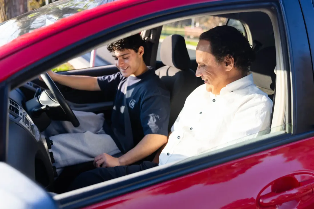 Learner and instructor reviewing progress